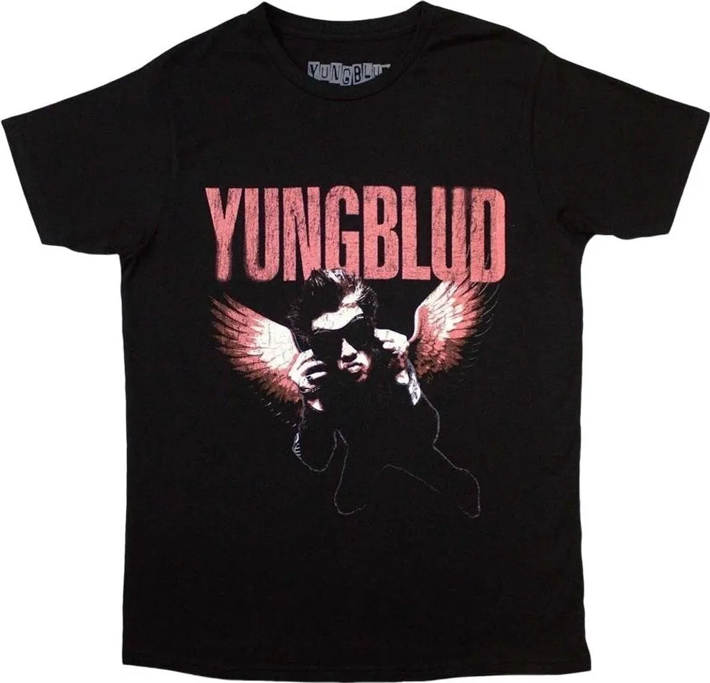 T-shirt Yungblud Wings Noir - Impression sérigraphie haute qualité - M-XL