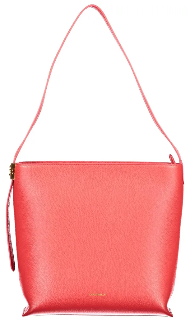 Petit sac à main rouge avec poches intérieures et sangle amovible