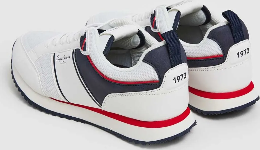 Pepe Jeans Dublin Baskets Blanches Homme Taille 42 Style British Chic - 4