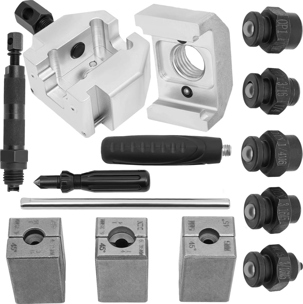 KRAFT&DELE | Handbetriebene hydraulische Crimpzange, Hydraulische Kabelschuhe Crimper, Terminal Kabel Draht Werkzeug Kit