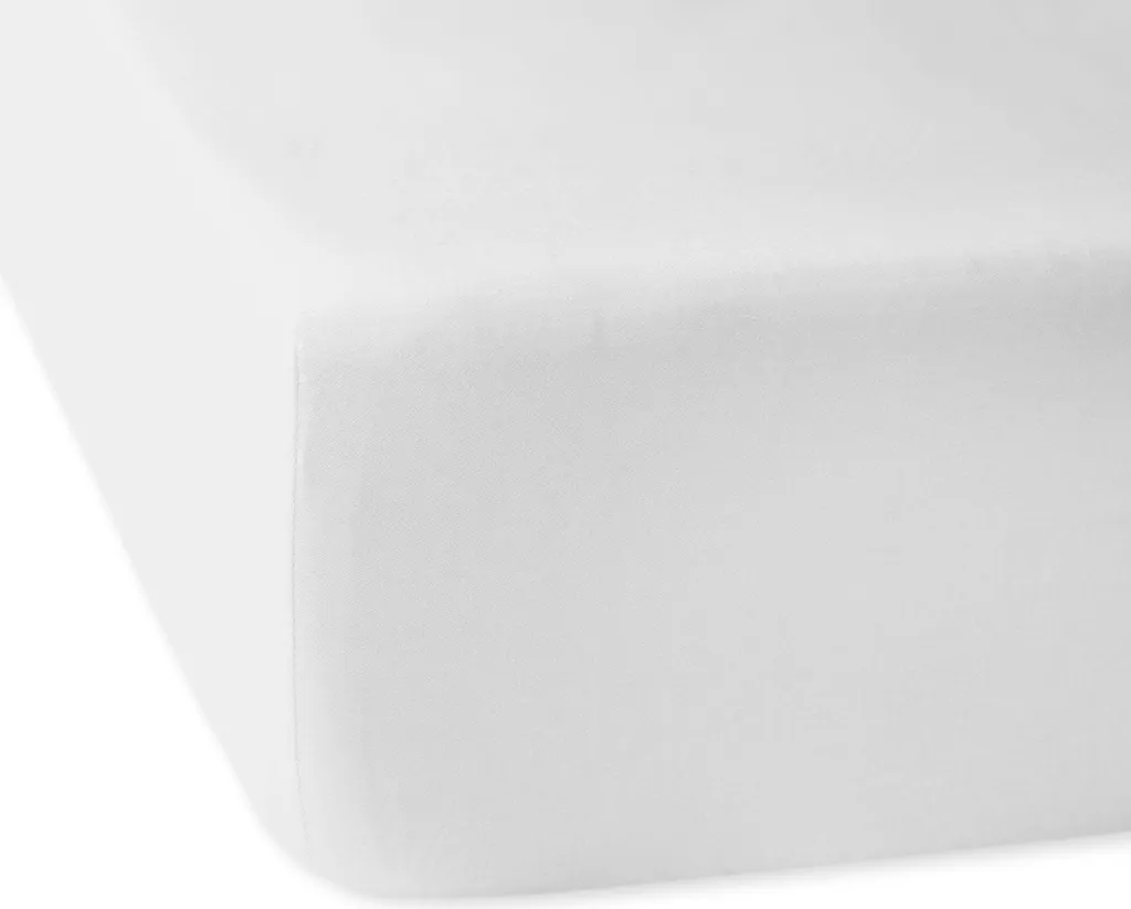 Drap blanc en satin soyeux 180x200 - Élastique de maintien Darymex
