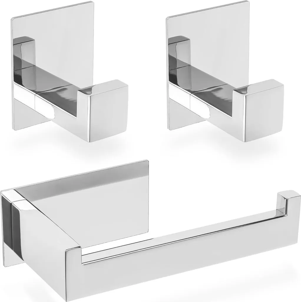 Porte-Rouleau WC sans Perçage Inox - Évitez les Trous dans le Mur