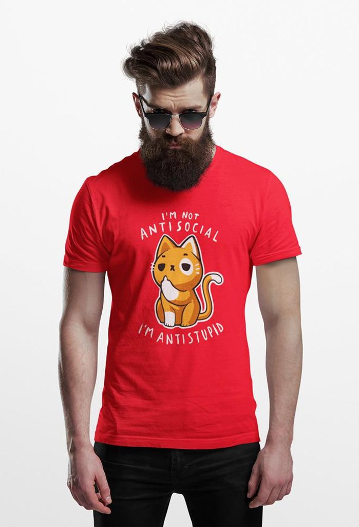 D&B 150 Uni Polo EB00032 Antistupid Rot-Größe 3XL