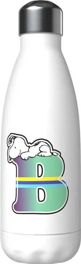 Snoopy Edelstahl Personalisierte Flasche Mit Dem Buchstaben B 550ml Weiß Weiß One Size