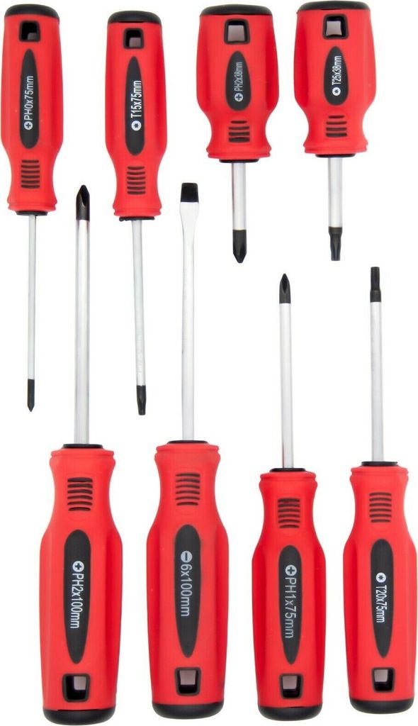 Schraubendreher Schraubenzieher 8 tlg Set Werkzeug Produktbild 