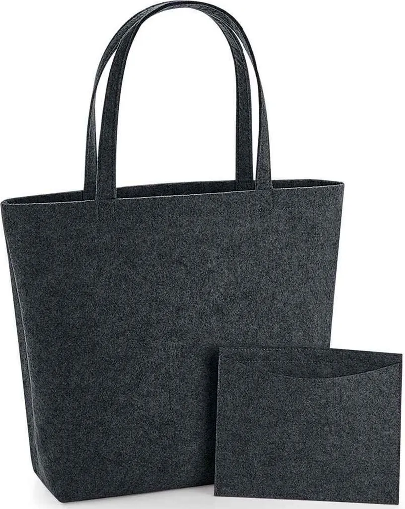 Borsa Spesa in Feltro Bagbase PC5350 Charcoal - Shopper Resistente 22L