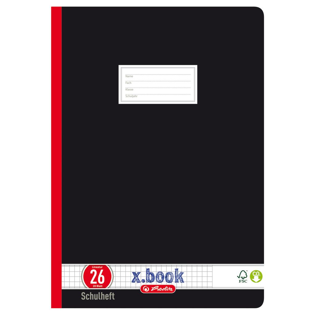 Herlitz 331223, 20 Blätter, Kariertes Papier, A4, 80 g/m², Produktbild 
