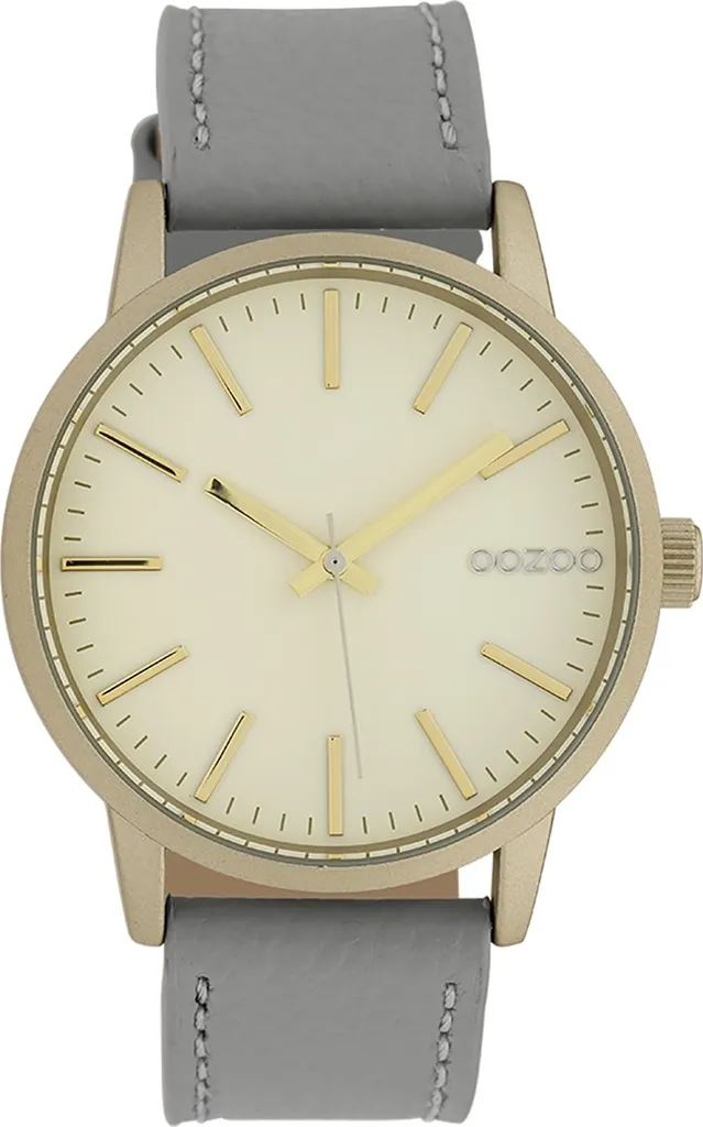 Oozoo orologio da polso in pelle grigia Orologi da donna analogici al quarzo UOC10016