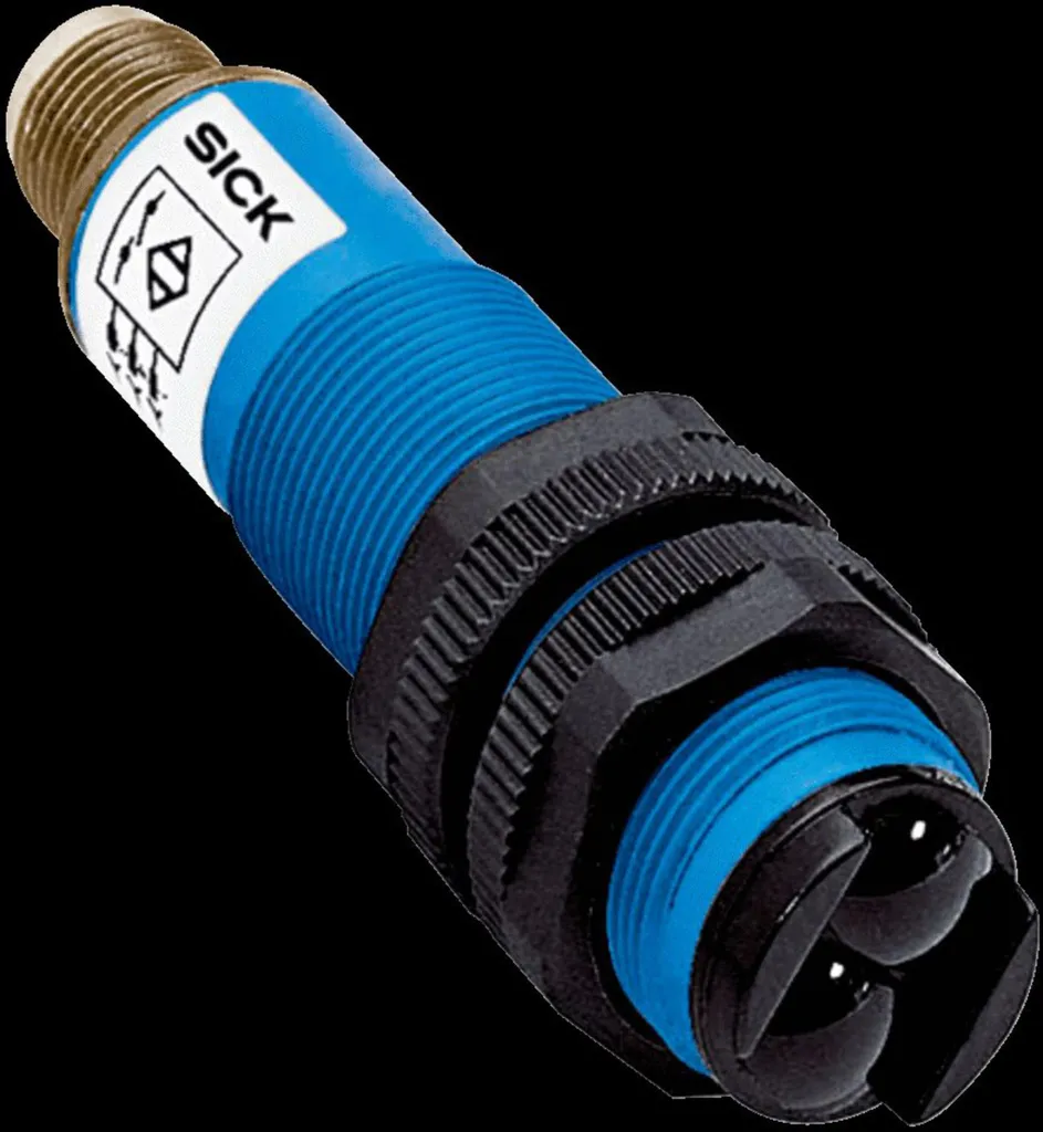 Capteur photoélectrique reflex Sick pour détection d'objets sur ligne