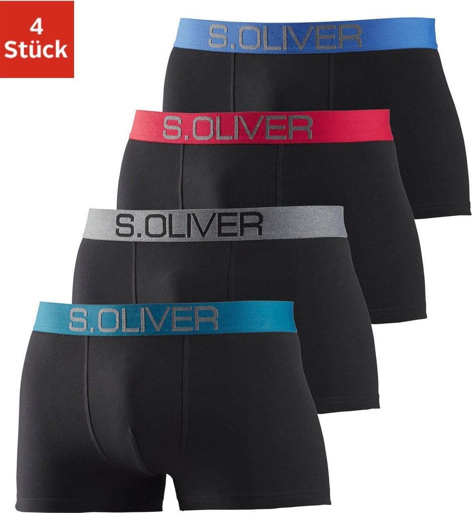 s.Oliver Boxer Boxershorts für Herren 4 -teilig Produktbild 