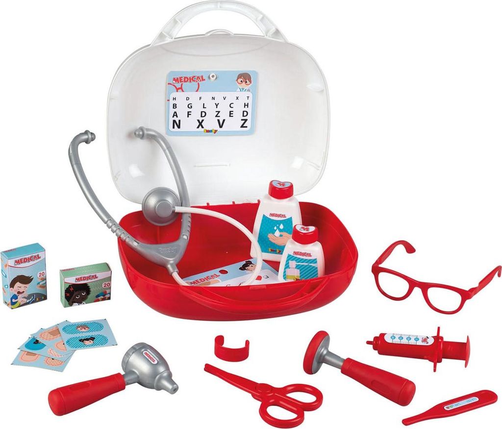 Smoby Vanity Doctor Toy Medizinischer Koffer mit Zubehör