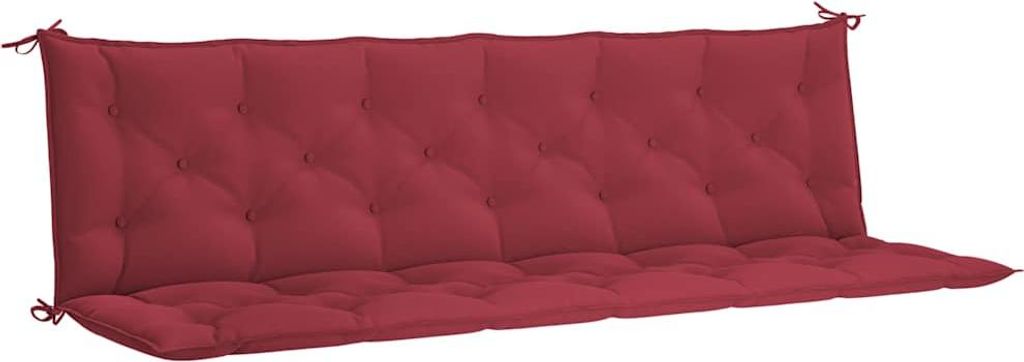 Cuscini per panca da giardino 2 pz. Tessuto Oxford rosso Immagine del prodotto 