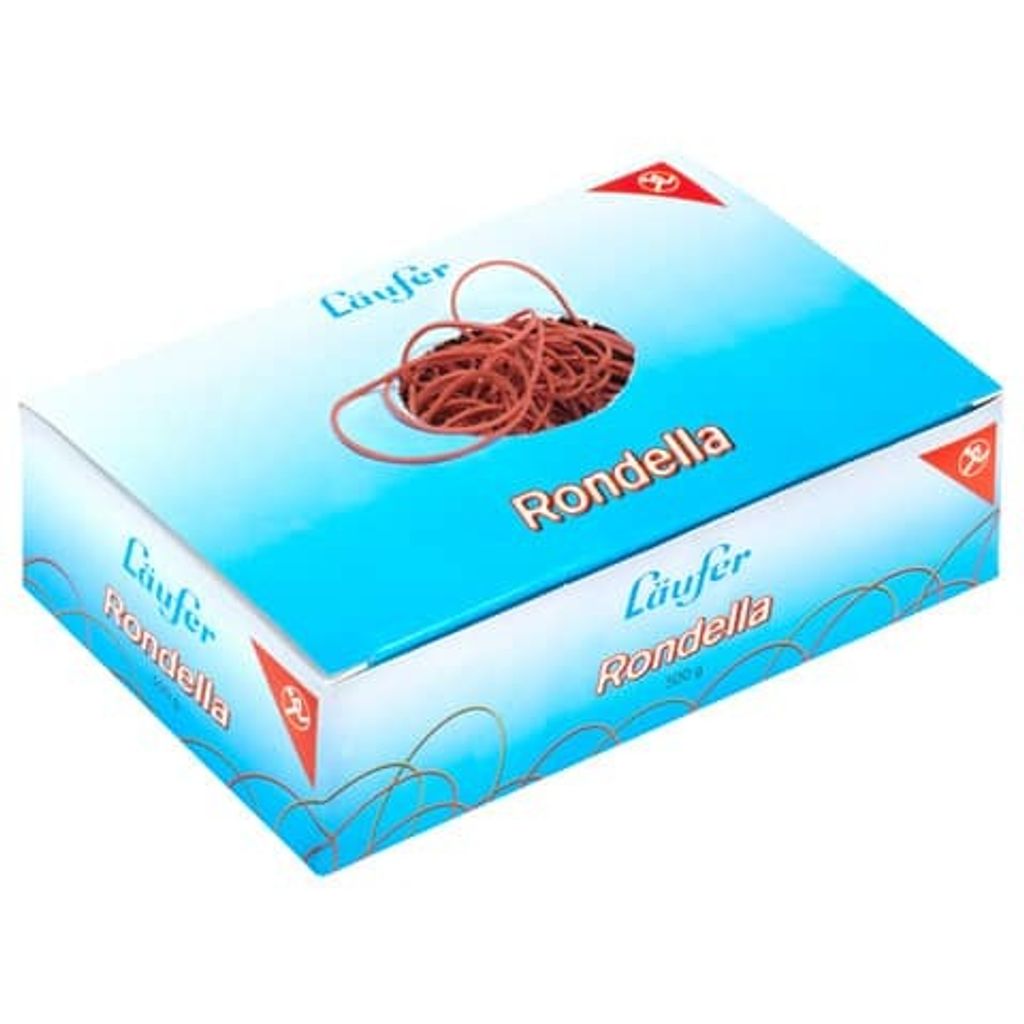 Läufer Gummiringe RONDELLA im Karton rot 100 mm Größe Nr. 15 500 g