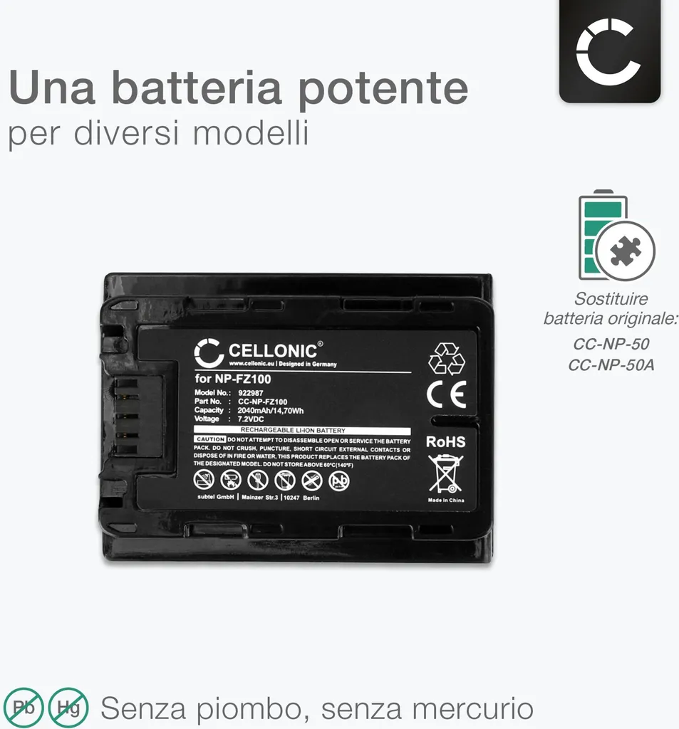 Batteria Compatibile Sony 1-853-104-11 - Li-Ion 3,7V 700mAh