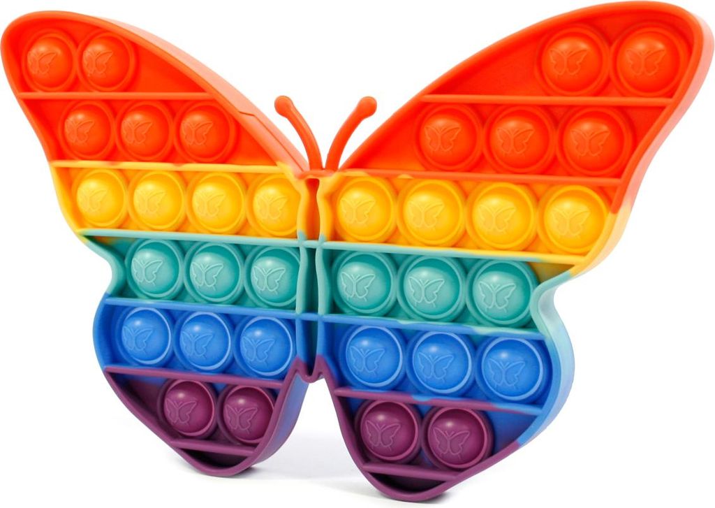 Push Bubble Pop It Schmetterling Antistress Spielzeug - Fidget Toy Bunt & Beruhigend