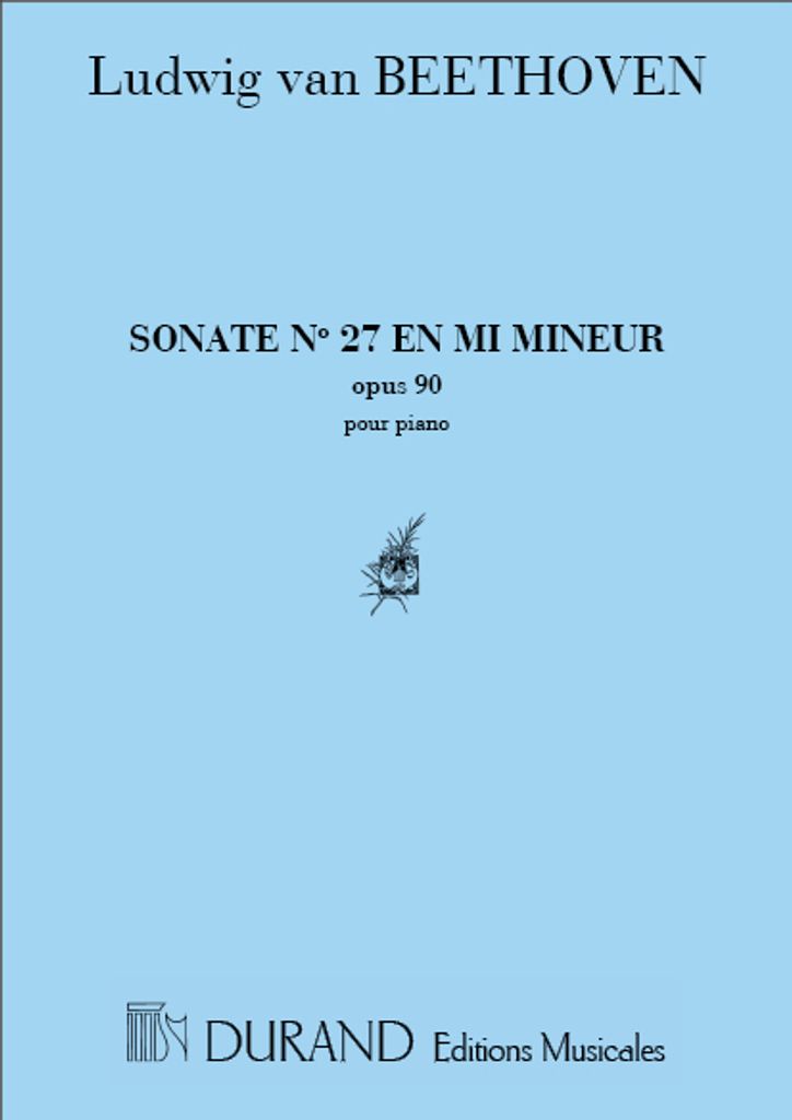 L.V. Beethoven Sonate En Mi Mineur Op 90 N 27 Piano Piano