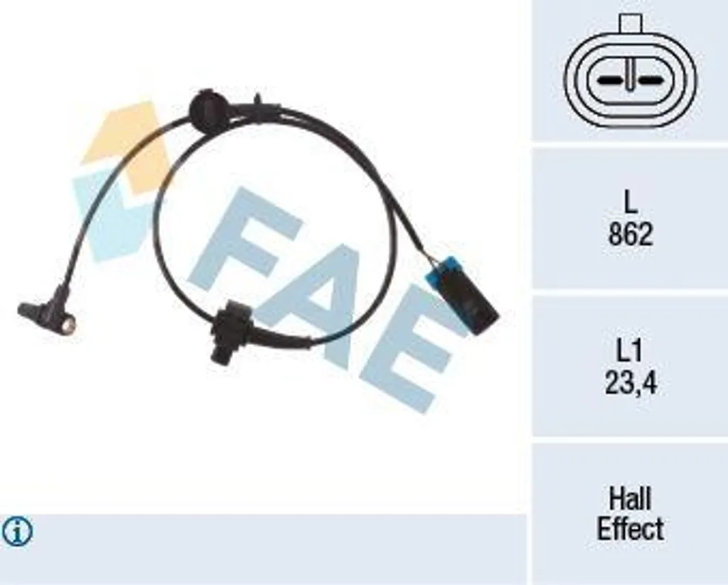 Capteur vitesse de roue FAE 78492 OE 15121067 haute durabilité ABS
