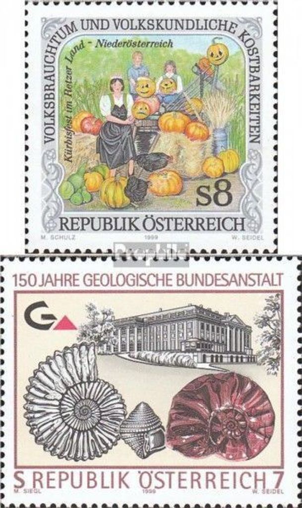 Briefmarken Österreich 1999 Mi 2297,2298 (kompl.Ausg.) postfrisch Volksbrauchtum