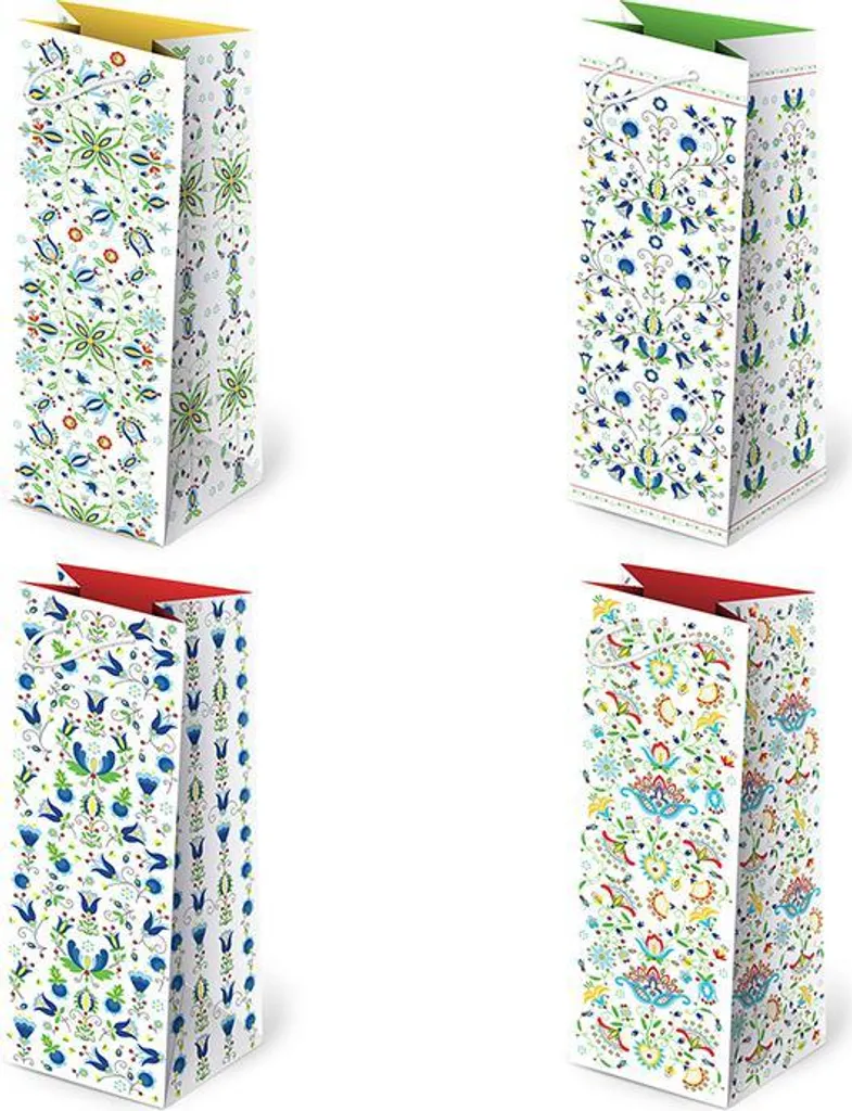 Pochettes cadeaux Kashubian Folklore Al2-55 - Sachet déco lot de 10