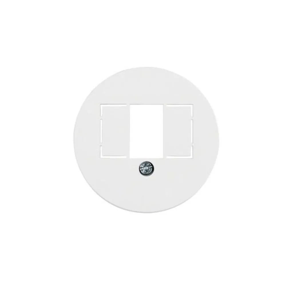 Enjoliveur de prise TAE 1040 blanc polaire brillant pour installation