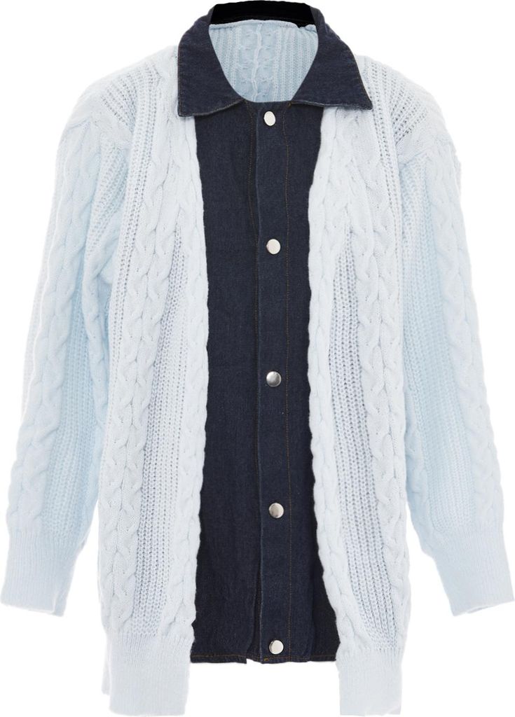 SANIKA damen strickjacke - hellblau, M
