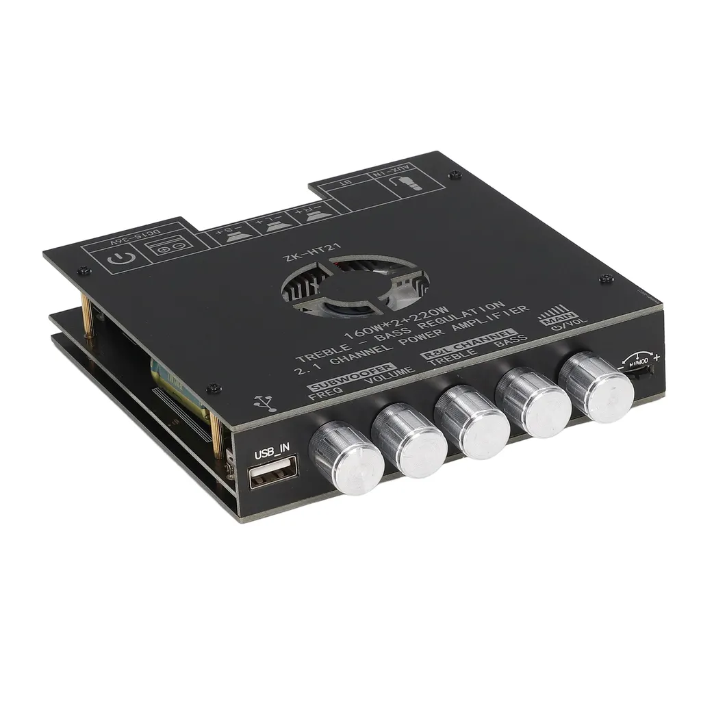 Carte Amplificateur ZK-HT21 Subwoofer 2.1 Canaux Bluetooth avec Treble