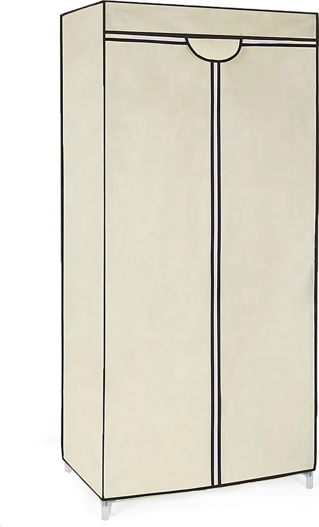 Armadio Guardaroba in Tessuto Beige con Cerniera - Salvaspazio Robusto