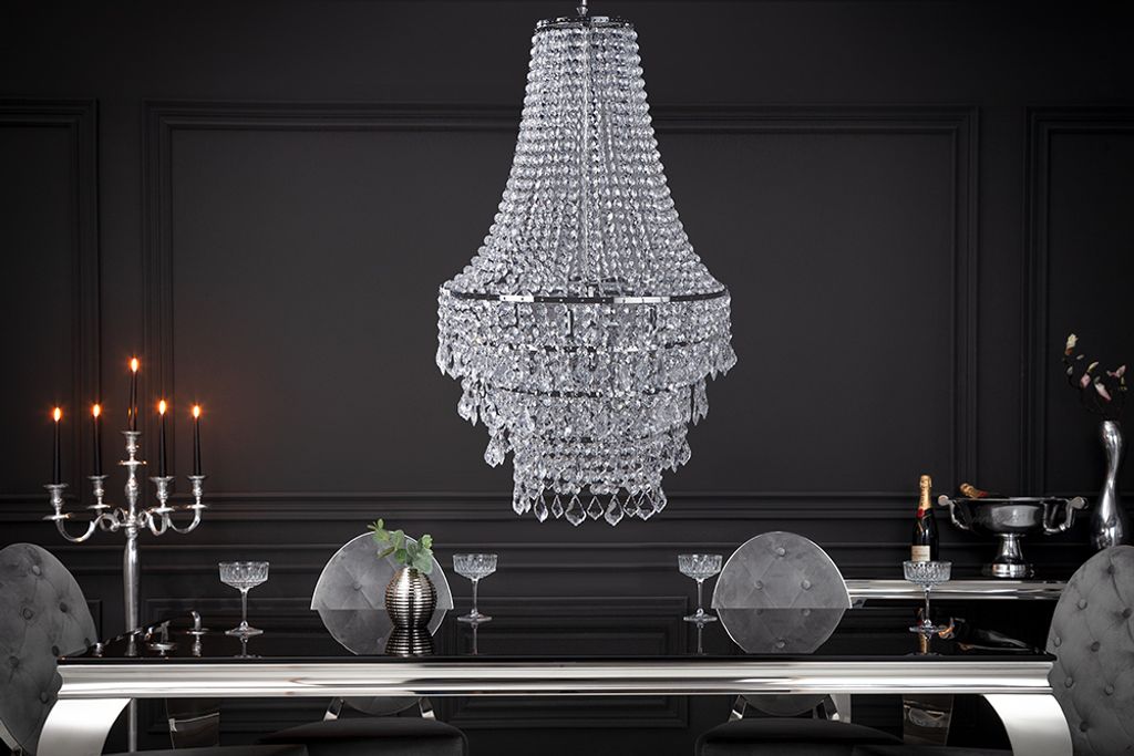 Barock Kronleuchter ROYAL XL 105cm Hängelampe Deckenleuchte Produktbild 2