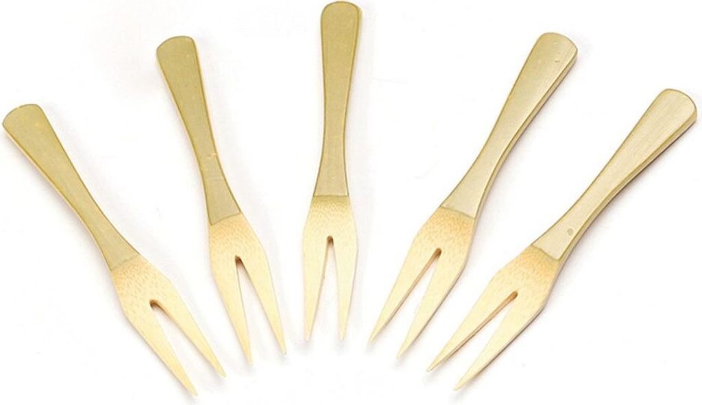 Gabel aus Bambus, 90 mm, 30 Stück Produktbild 