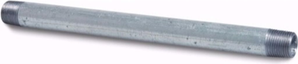 Mega Nr. 23 Pijpnippel staal verzinkt 1 inch buitendraad 150 mm