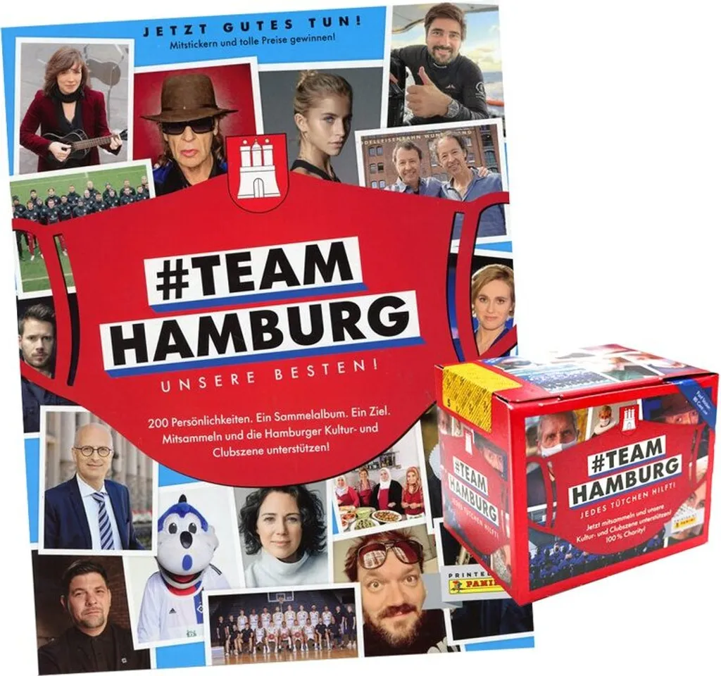 Autocollants Team Hamburg : 50 Sachets et 1 Album pour les Collectionneurs