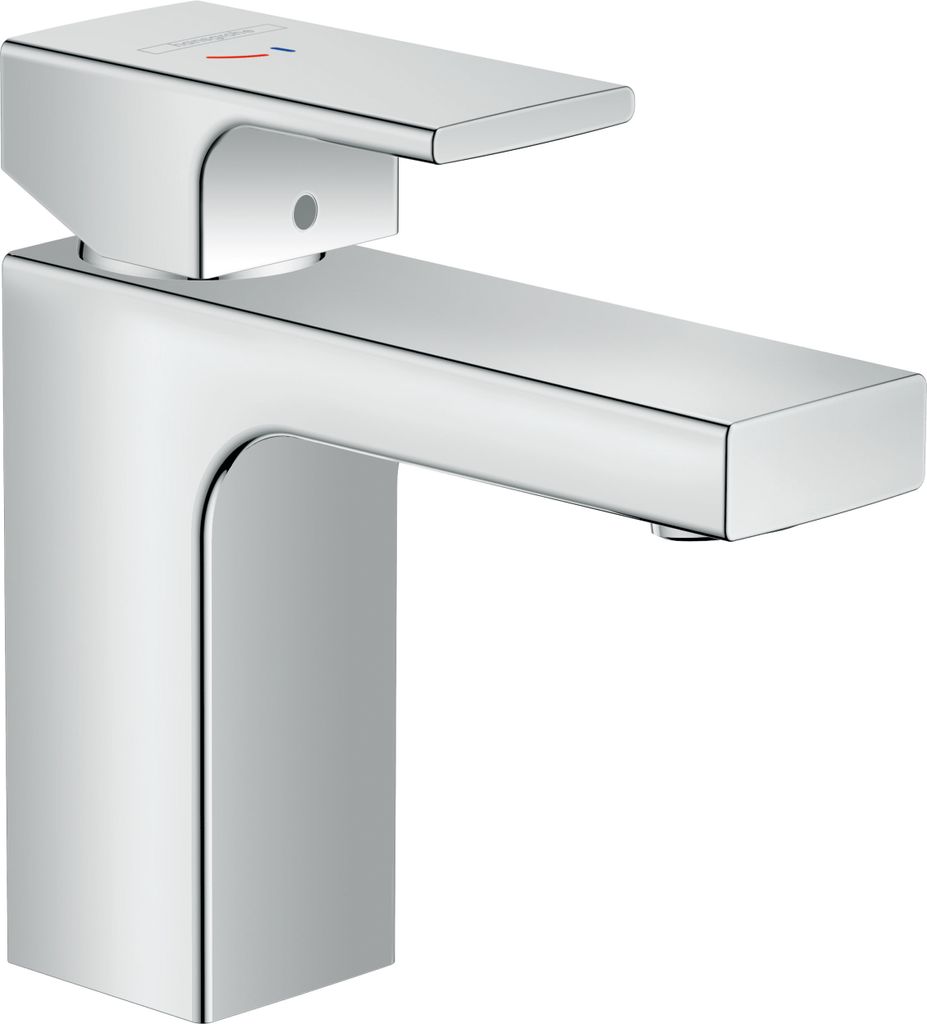 hansgrohe Vernis Shape Einhebel-Waschtischarmatur 100 CoolStart mit Zugstangen-Ablaufgarnitur, 71594000