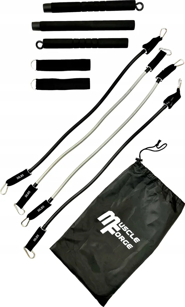 Barre de traction robuste avec bandes élastiques de musculation