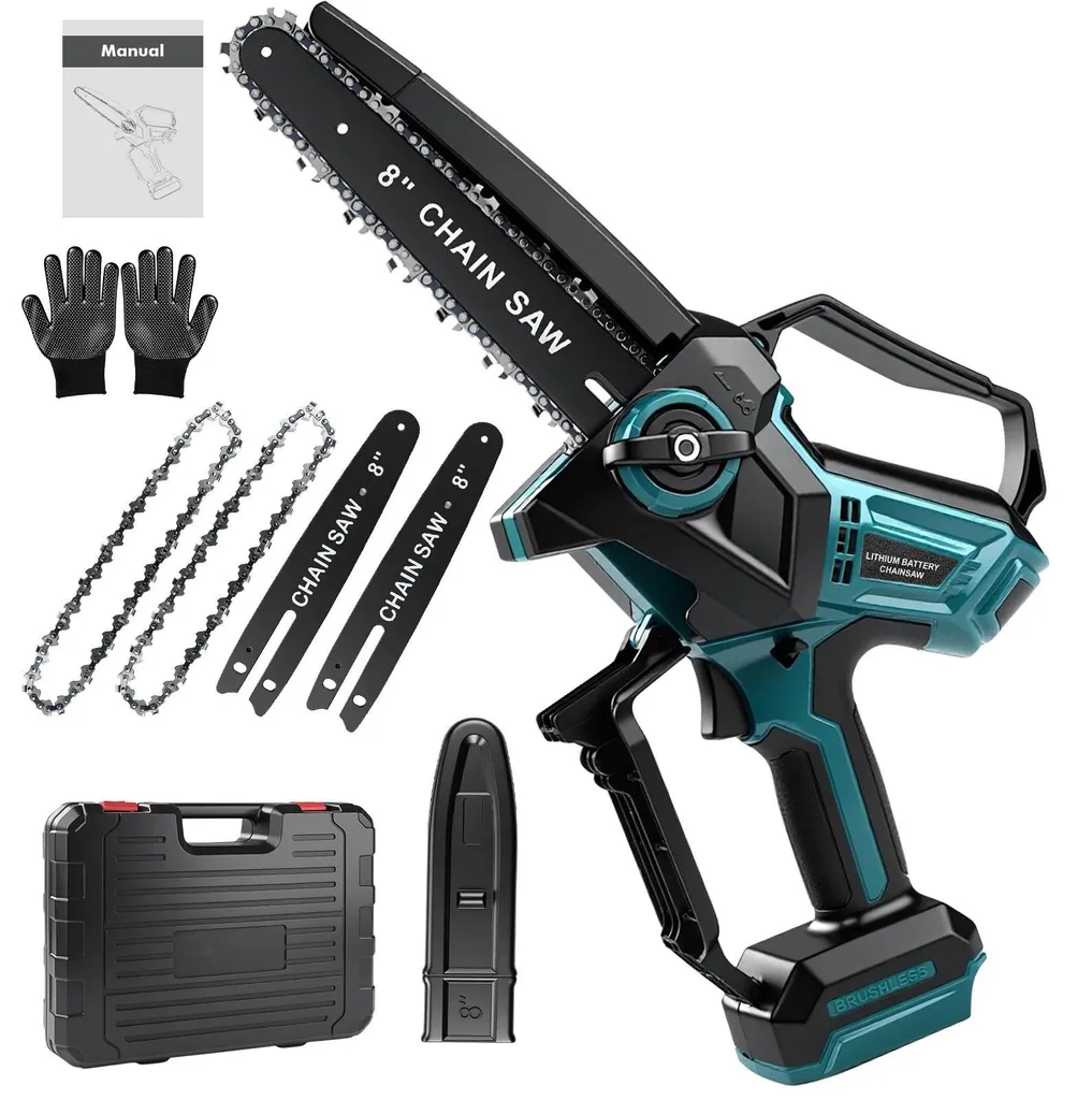 Tronçonneuse d'élagage 8 pouces 600W pour couper bois et branches