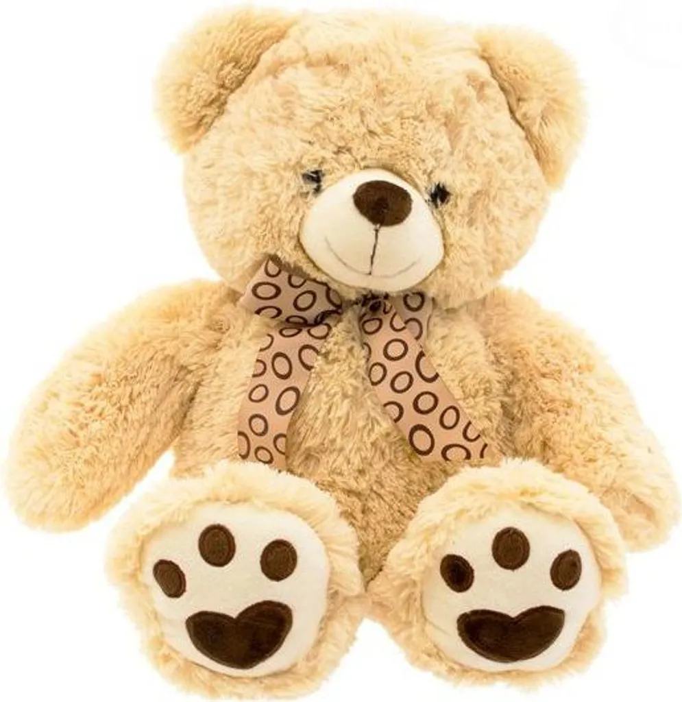 Ours en peluche 47 cm crème EUROBABY : doudou ultra doux pour enfant