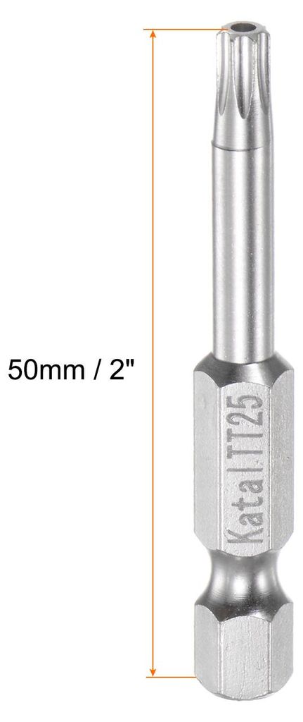 TT25 7 Punkt Schraubendreher Bit Set mit L?ch 1/4 Zoll Sechskantschaft 50mm Lang Magnetisch Bitsatz fš¹r Elektroschrauber Akkuschrauber Werkzeug ...
