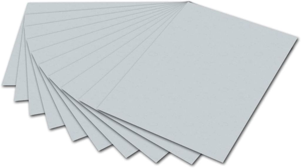 folia 6480 - Tonpapier hellgrau, DIN A4, 130 g/qm, 100 Produktbild 