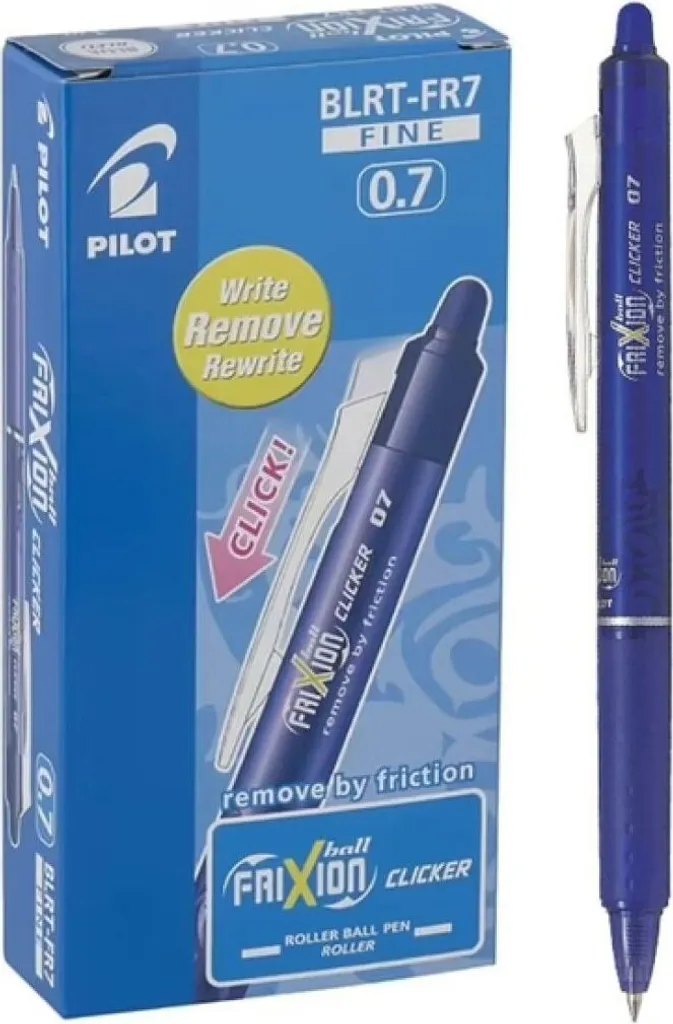Stylo Pilot FriXion Clicker Encre Effaçable Pointe Moyenne - Lot de 12