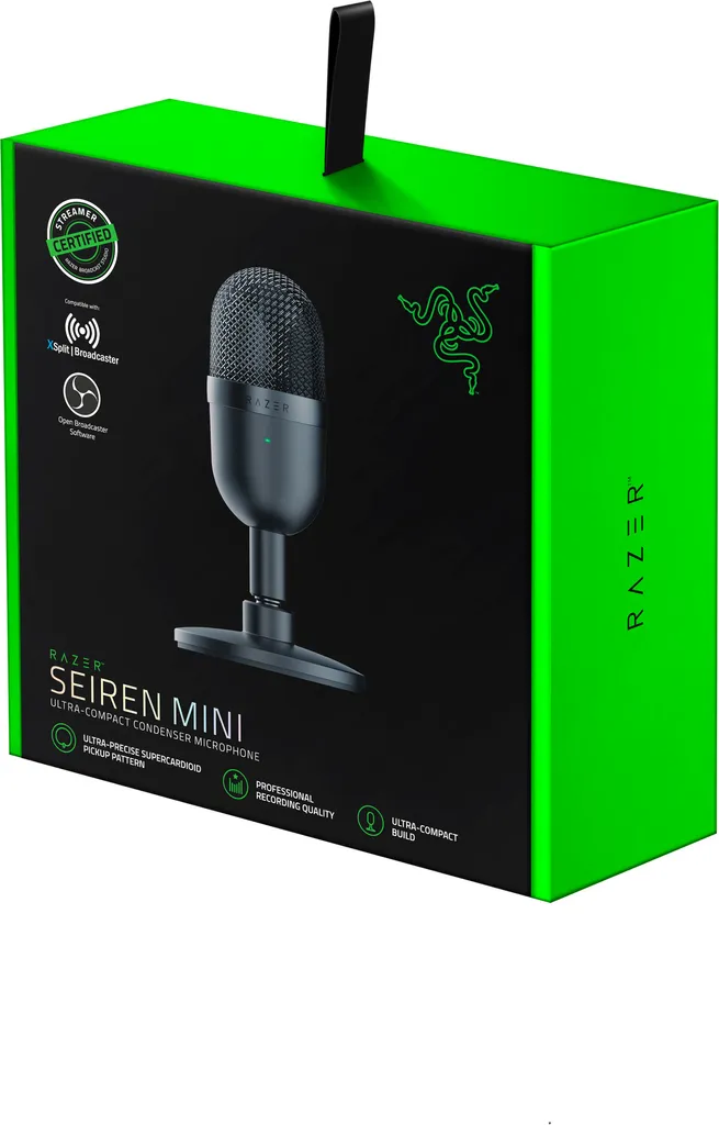 Microphone USB Razer Seiren Mini Noir Idéal pour Podcast et Streaming - 13