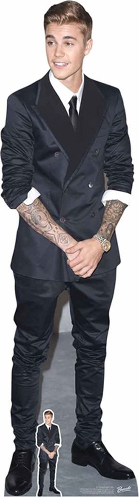 Bieber, Justin cartone stand-up Abito intelligente e Immagine del prodotto 