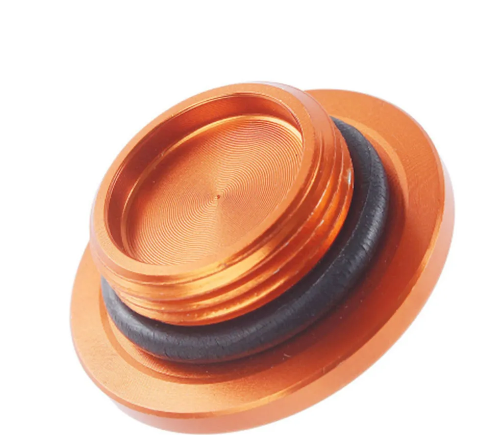 Coperchio Motore CNC KTM Duke 390 13-16 | Alluminio Arancio Racing