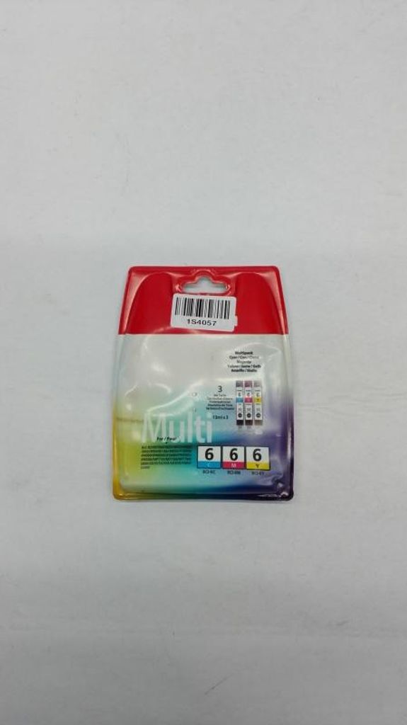 A product package for Canon printer cartridges.