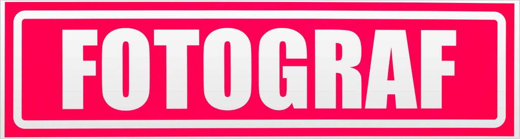 Kiwistar Fotograf invertiert Magnetschild Schild magnetisch - 60cm Neonpink - Magnetfolie für Auto PKW Kfz