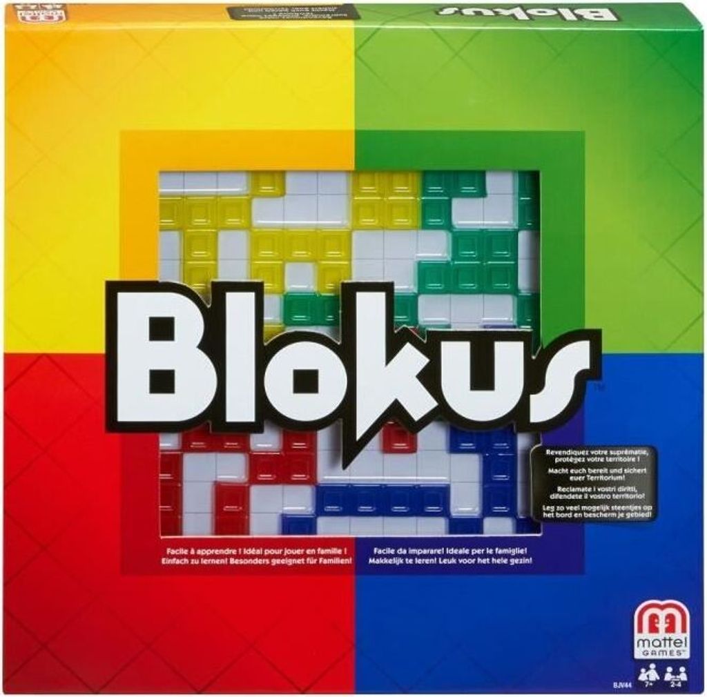 Blokus Jeu de Société Mattel Games, 7 ans et +, BJV44 Image du produit 