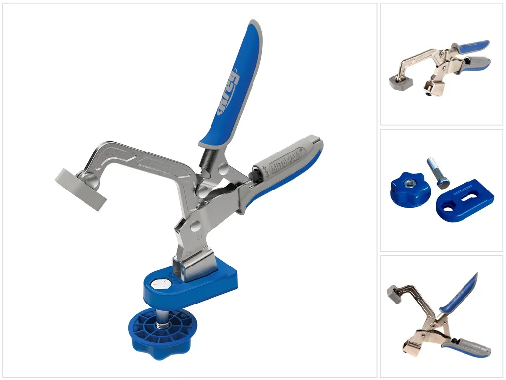 Pince de Travail pour Établi KREG KBC3-BAS : Fixation pour Menuisier 76mm