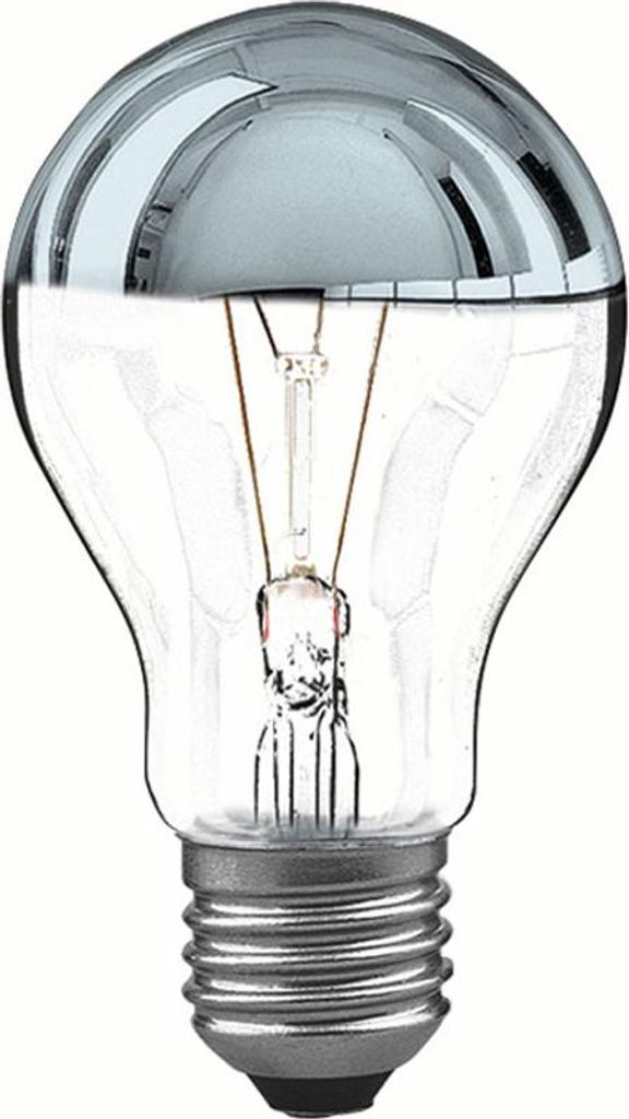 Bellight Glühbirne Birnenform A60 100W E27 Kopfspiegel Produktbild 