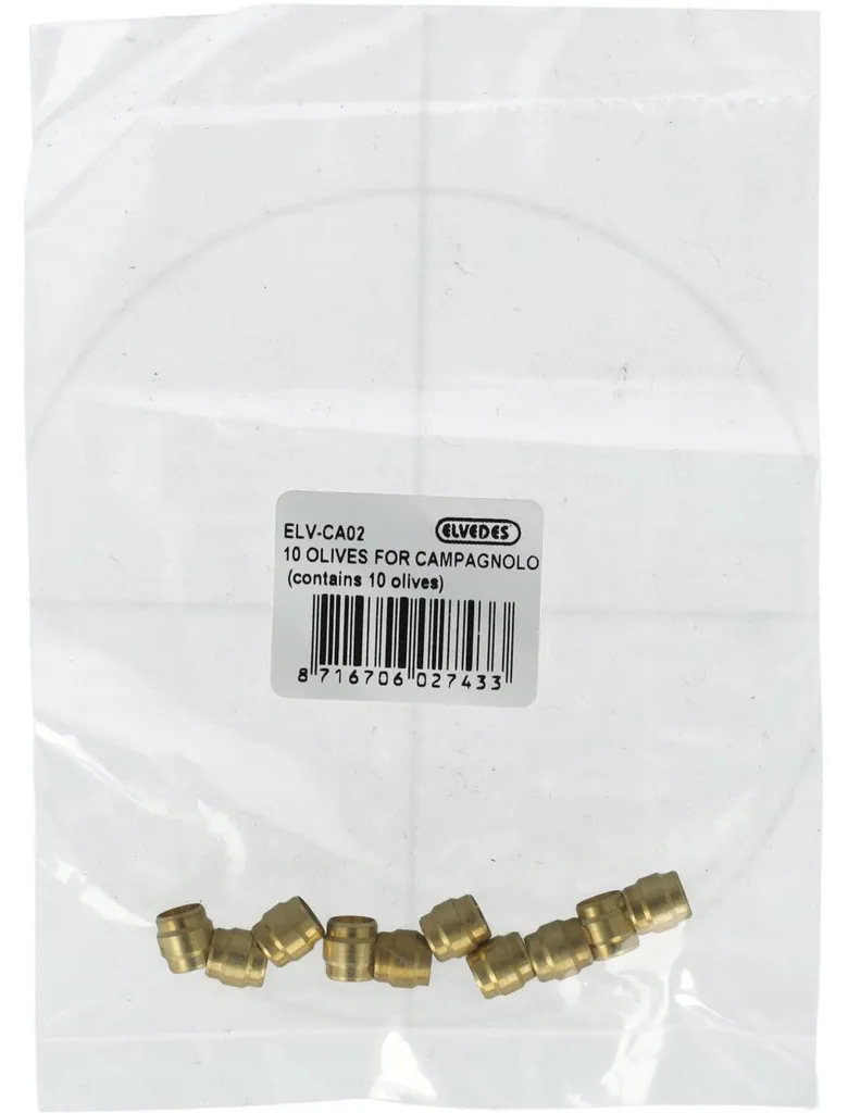 Kit 10 olives Elvedes Campagnolo pour purge et montage frein de vélo