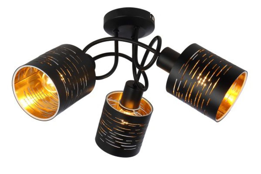 Globo Lighting stropní svítidlo kovové černé, 3x E14 Obrázek produktu 