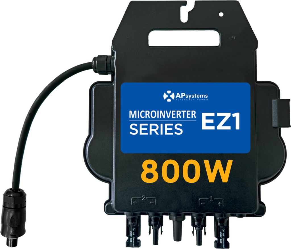 APsystems® Mikrowechselrichter EZI-M 800W integriete WLAN & Produktbild 