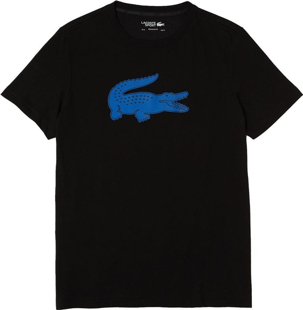 Lacoste Th2042-00 Kurzarm-t-shirt Schwarz S Mann Schwarz S